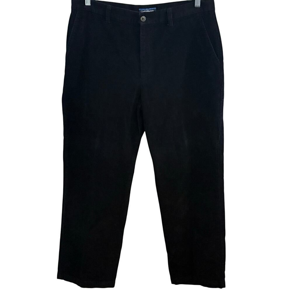 Croft and Barrow Black Corduroy Pants. Size 36 x29